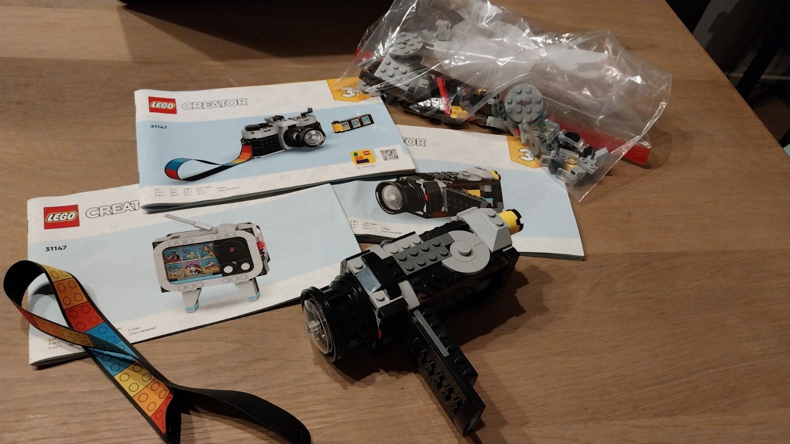 LEGO Creator 31147 Retro Camera 3-in-1 set, Lego, Inclusief instructies, Ophalen of Verzenden, Zo goed als nieuw