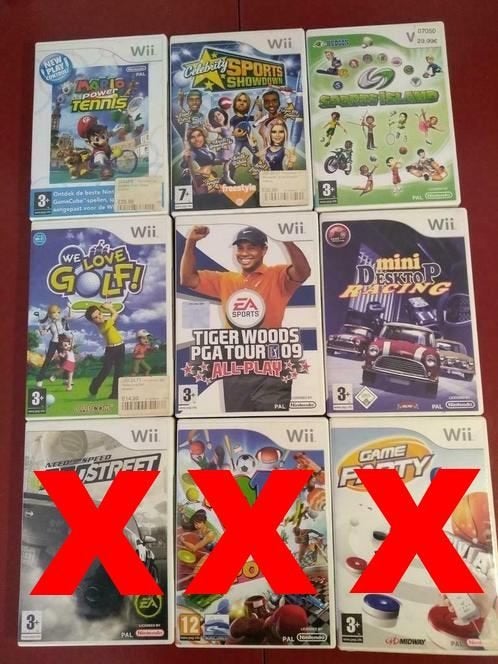 Diverse originele Nintendo Wii games spellen golf, mario etc, Spelcomputers en Games, Games | Nintendo Wii, Ophalen of Verzenden