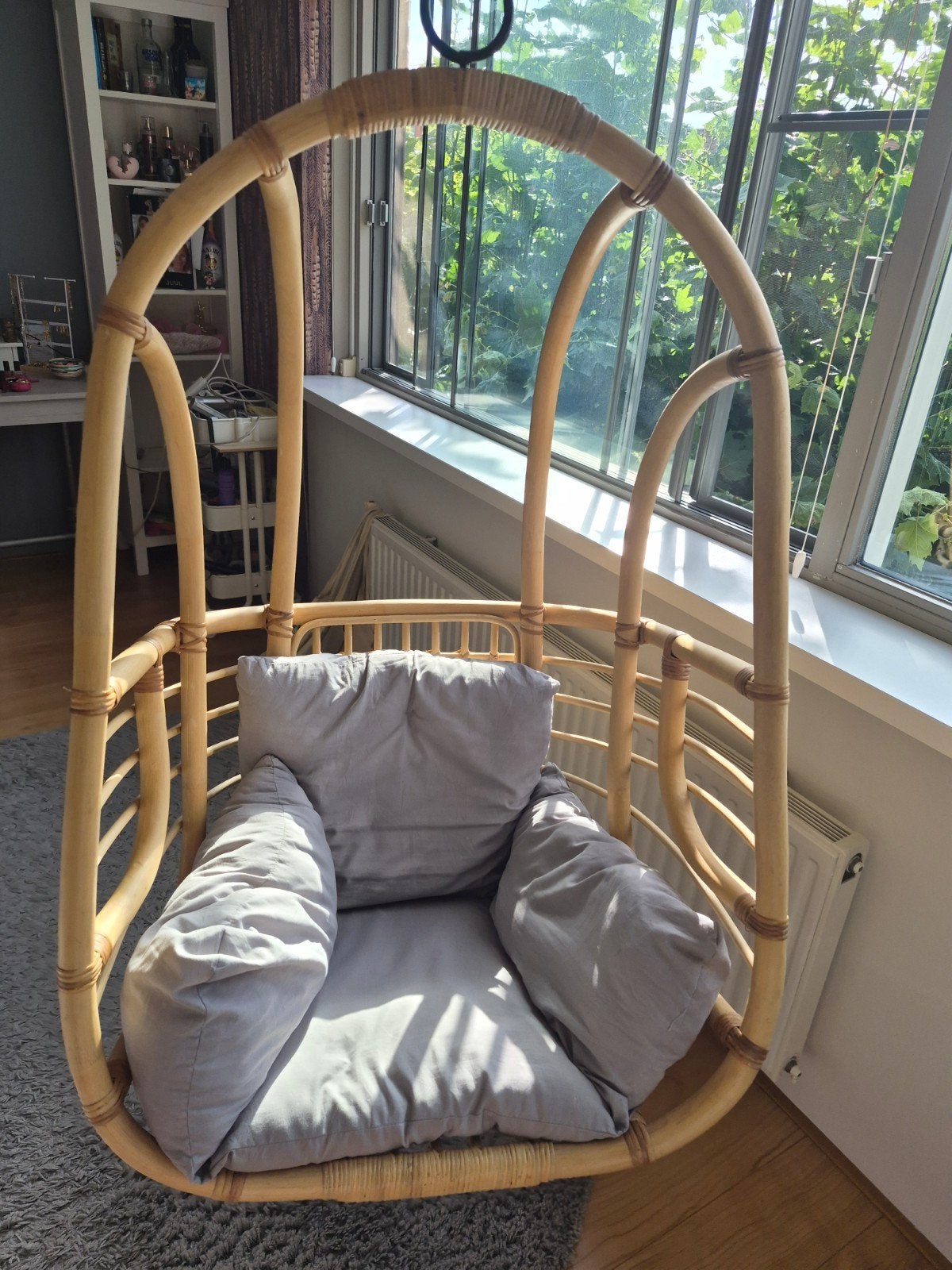 Rotan Hangstoel, Ophalen, Hangstoel, Bruin, Riet of Rotan