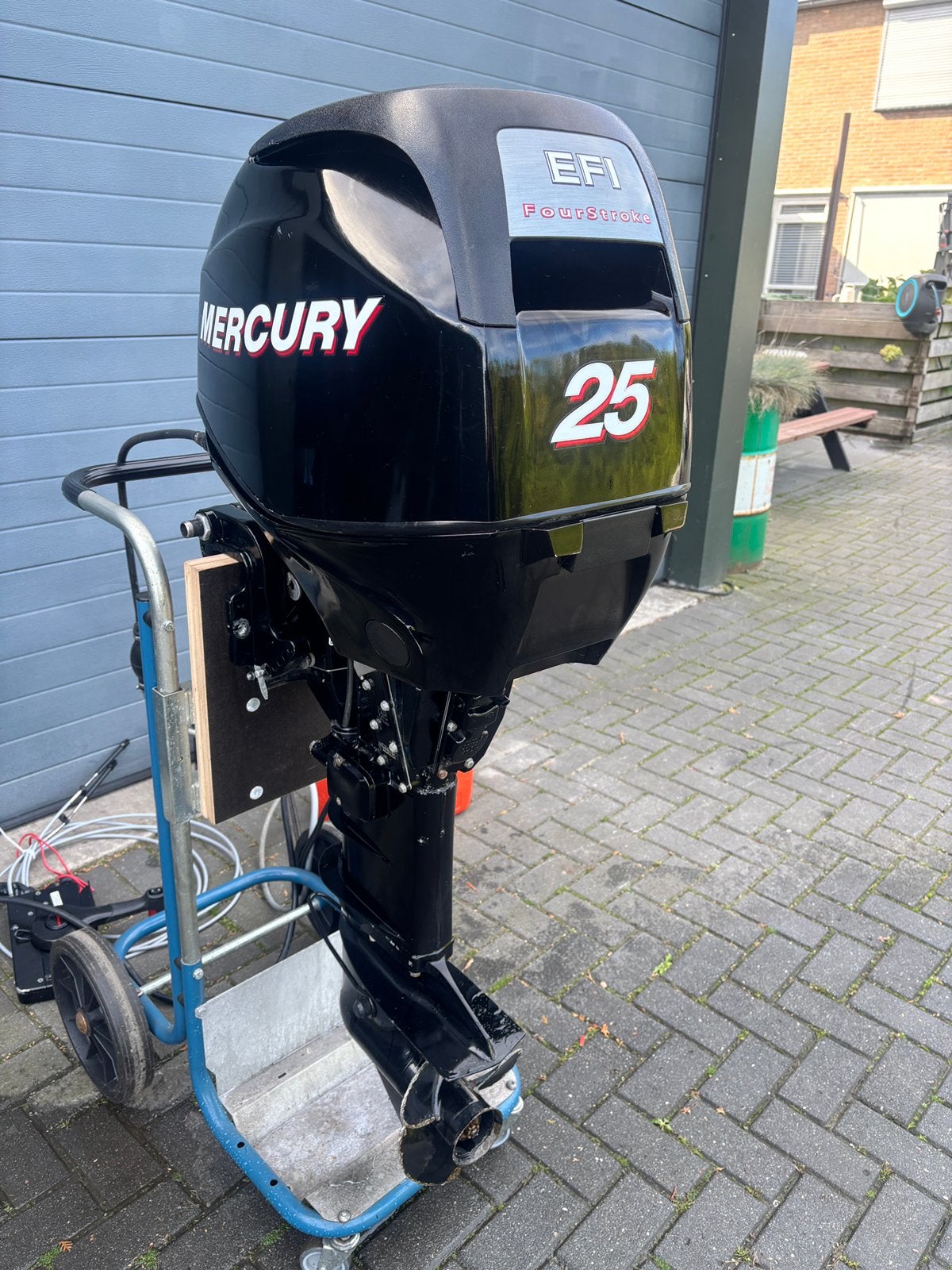 Mercury 25pk Efi langstaart 4 takt bouwjaar 2012  El start, Ophalen, 10 tot 30 pk, Gebruikt, Met afstandsbediening