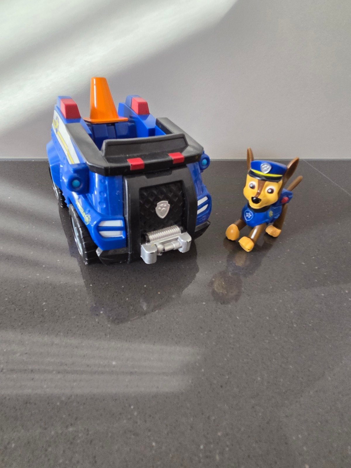Paw Patrol Chase Politieauto met figuur, Ophalen, Gebruikt