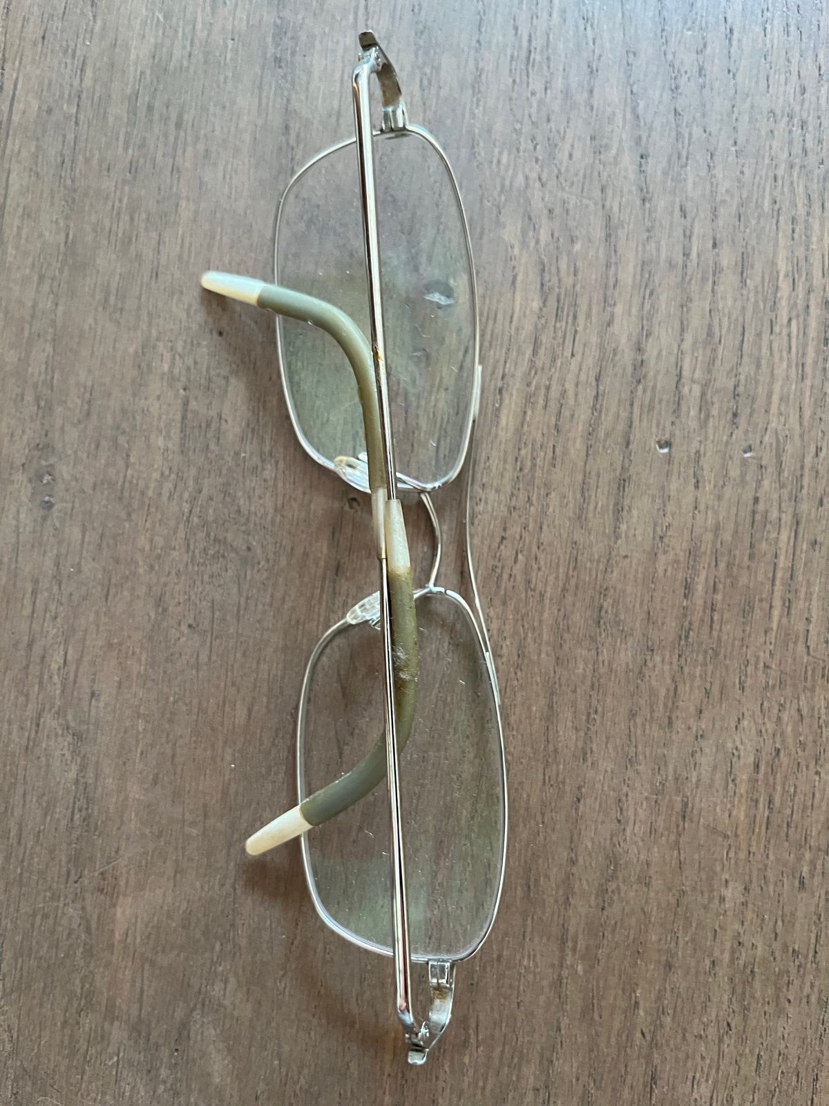Vintage bril met dun montuur, Overige merken, Gebruikt, Ophalen of Verzenden, Grijs