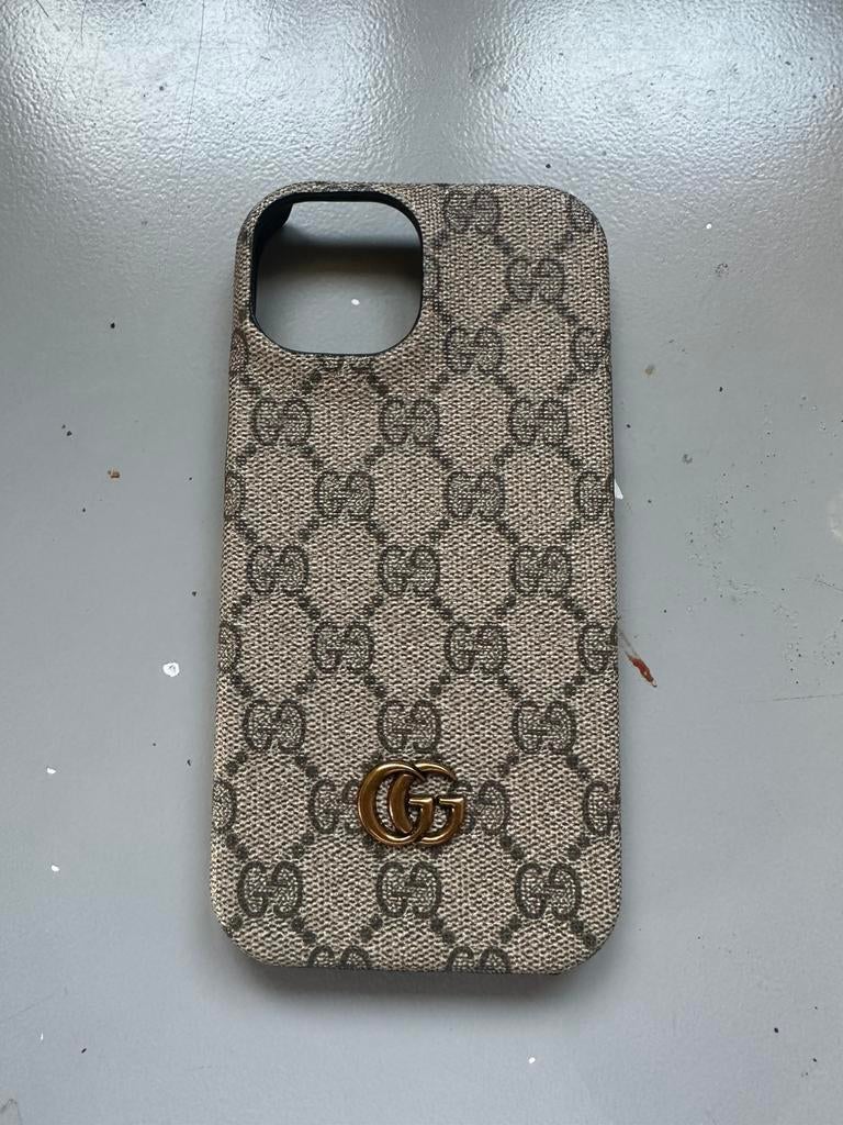 Gucci iphone 15 case, Ophalen of Verzenden, Zo goed als nieuw