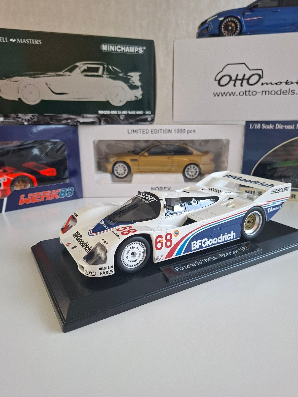 Norev Porsche 962 IMSA - Riverside 1985, Ophalen of Verzenden, Nieuw, Auto, Norev