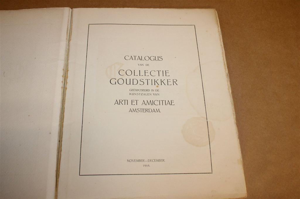 Antiek Boek Goudstikker — Kunstcatalogus Den Haag 1918, Ophalen of Verzenden, Gelezen