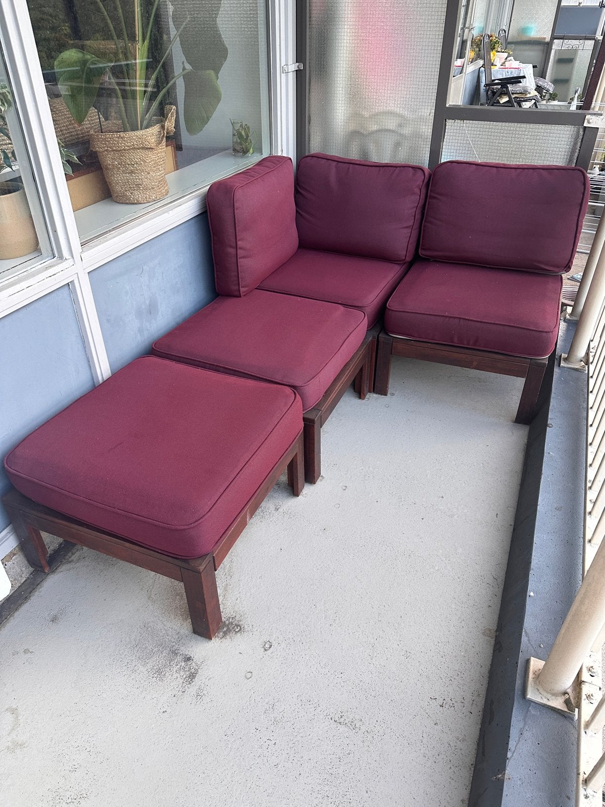 IKEA NÄMMARÖ - FRÖSÖN SET TE KOOP / Comfortabele loungebank, Ophalen, Gebruikt, Hout