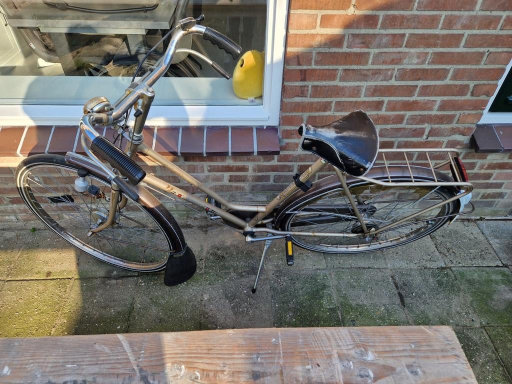 Gazelle damesfiets met stangremmen vintage opknapper, Fietsen en Brommers, 56 cm of meer, Ophalen, Gebruikt, Versnellingen