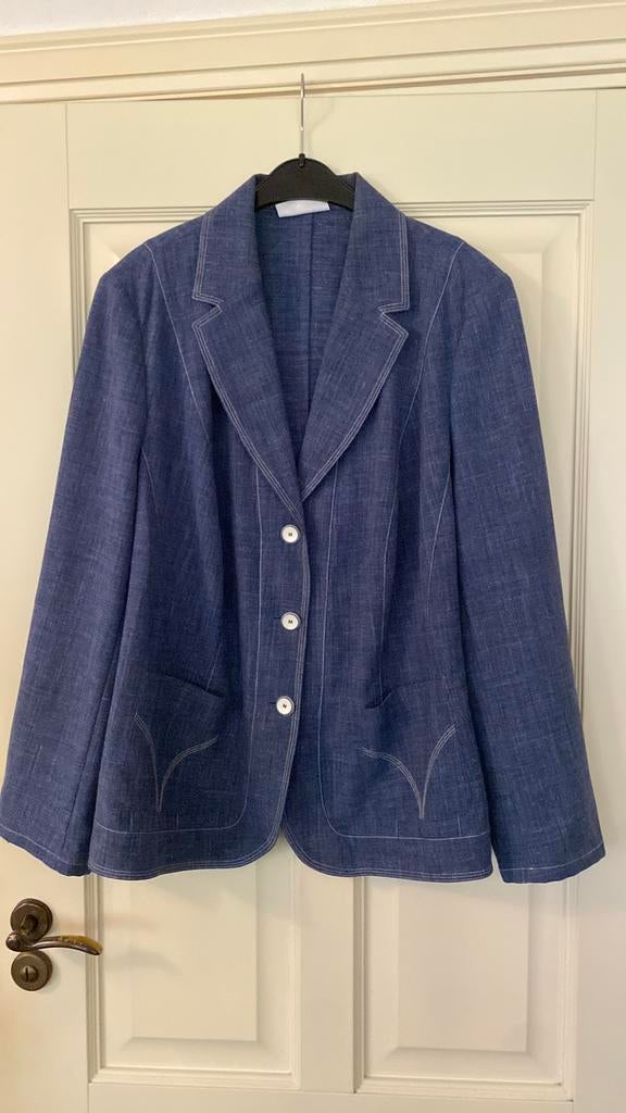 Frankenwalder jasje maat 52, Ophalen of Verzenden, Zo goed als nieuw, Maat 38/40 (M), Blauw