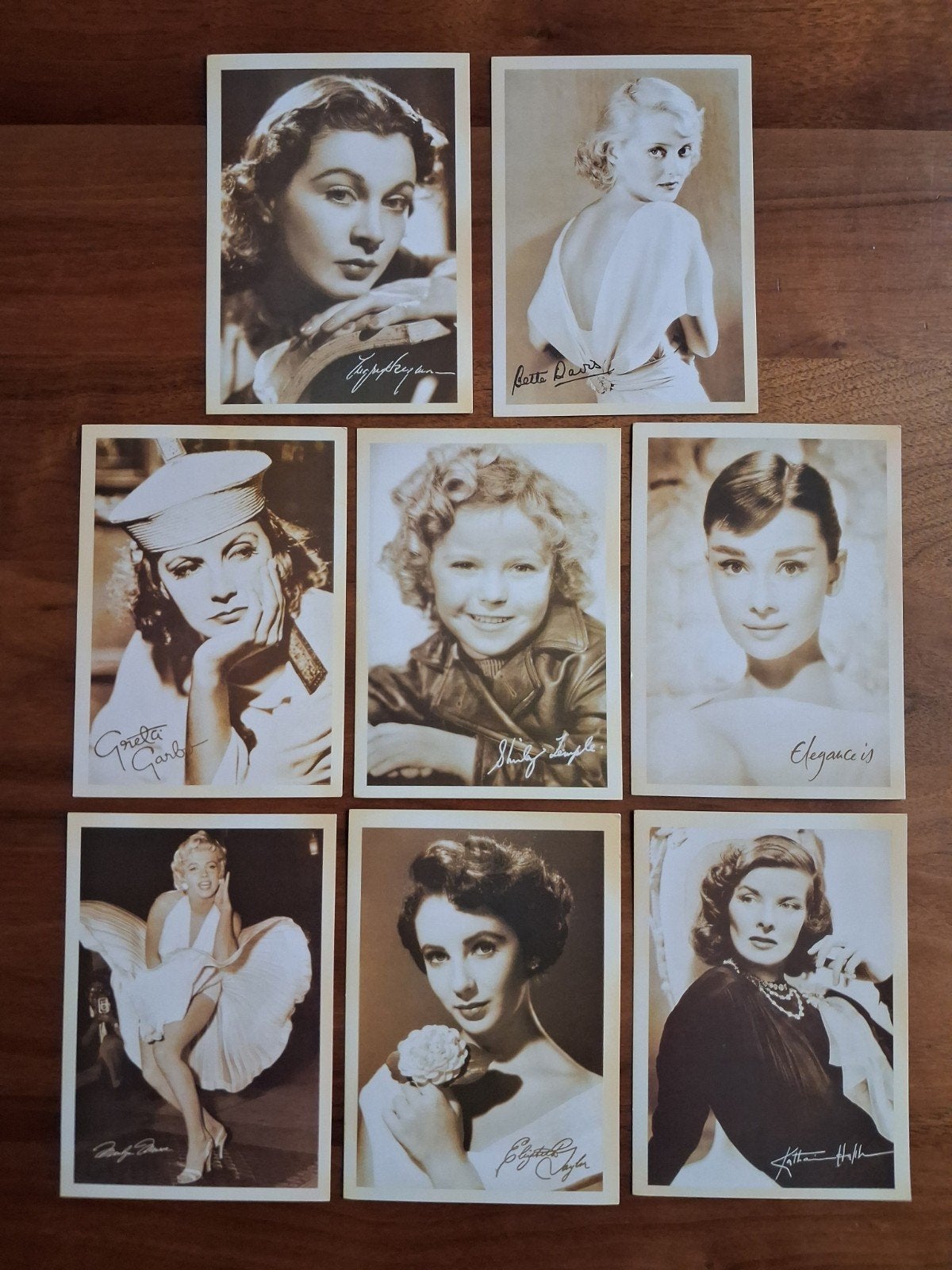Retro-look ansichtkaarten Hollywood actricess, Verzamelen, 1960 tot 1980, Foto, Ophalen of Verzenden, Zo goed als nieuw