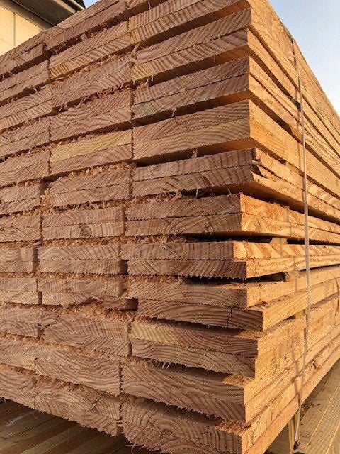 Douglas steigerplanken 22x200 in 4& 5m, Ophalen, Planken, Nieuw, Hardhout