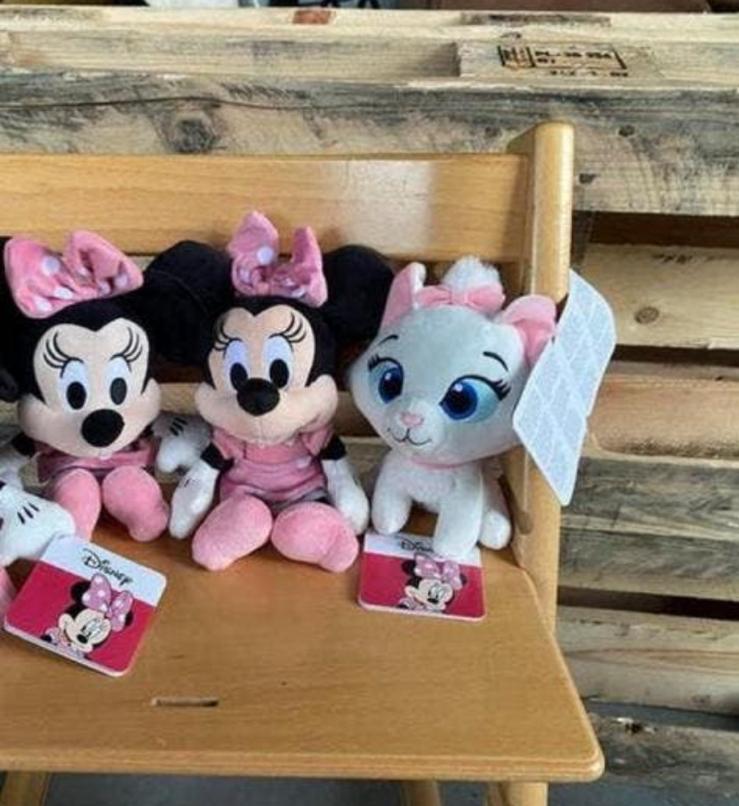Disney knuffels minie mouse en poes, Ophalen of Verzenden, Nieuw, Overige typen