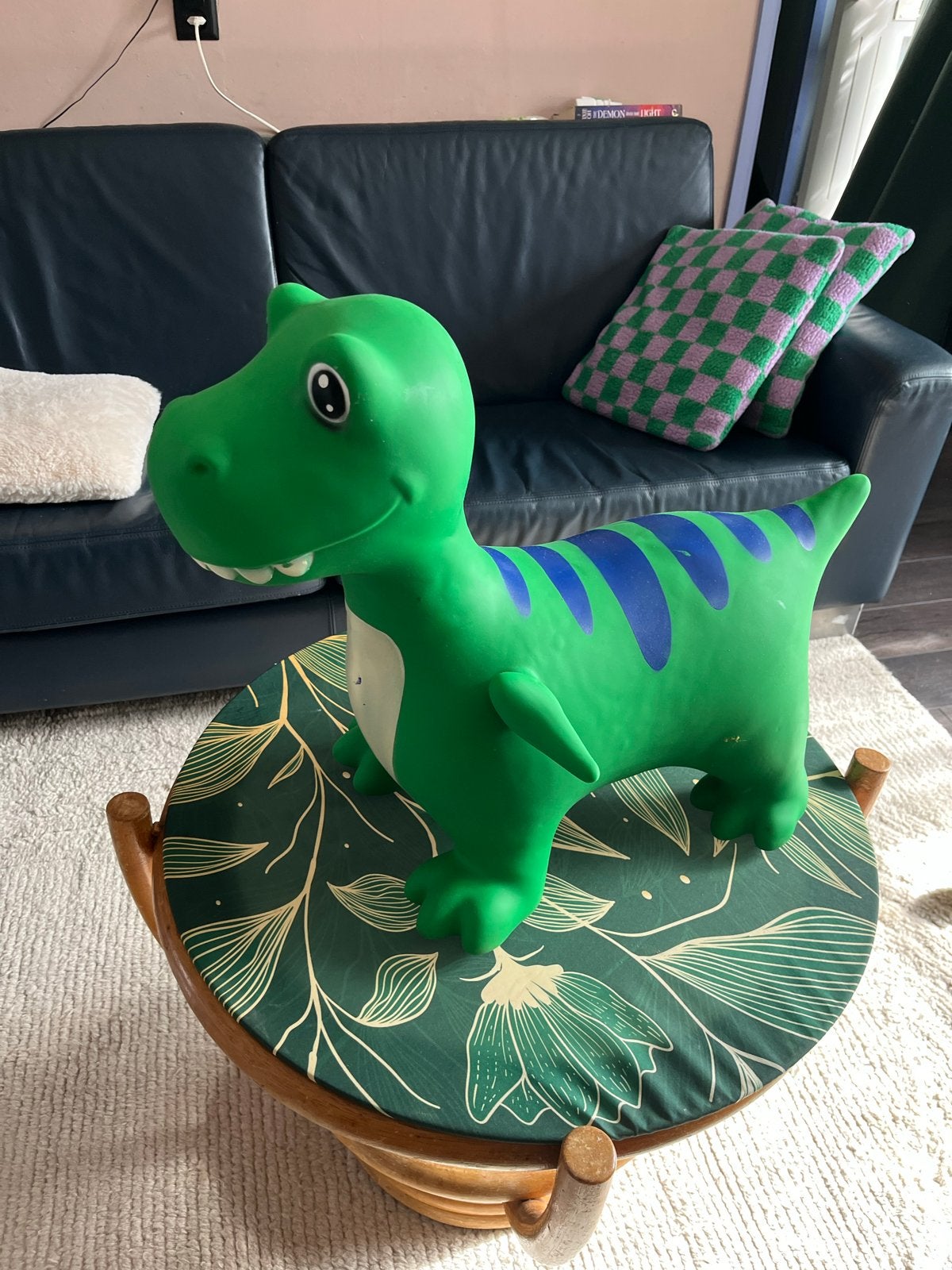 Skippy Dino Groen/Blauw - Skippybal, Ophalen, Gebruikt, Overige typen