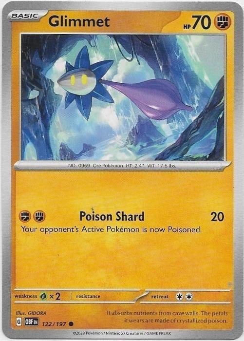 Obsidian Flames,  Glimmet [common] 122/197, Verzenden, Nieuw, Losse kaart