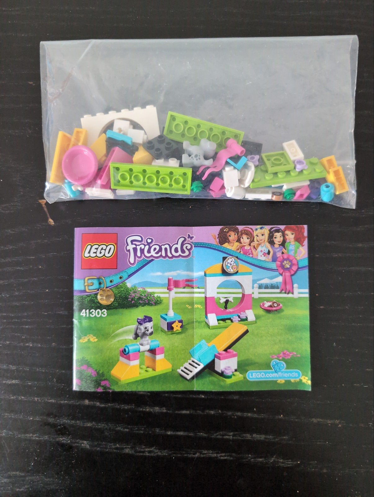 Lego Friends 41303 Puppy Speeltuin - Compleet met instruc, Lego, Friends, Ophalen of Verzenden, Zo goed als nieuw