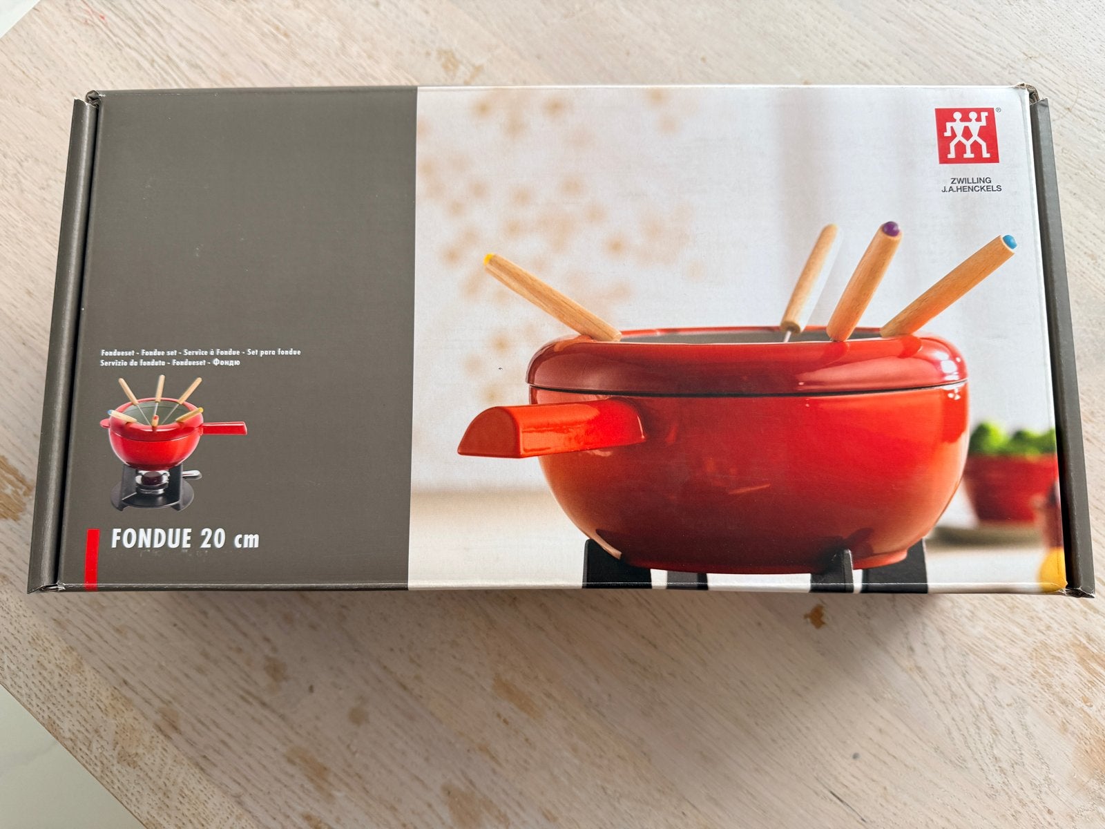 ZWILLING J.A. HENCKELS Fondue Set 20cm - Nieuw in doos, Overige typen, Nieuw, Ophalen of Verzenden, Metaal