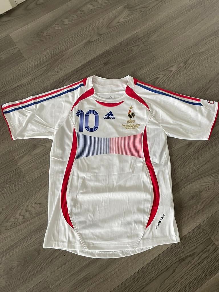 Zidane 2006 wk Frankrijk retro shirt maat - M, Verzenden, Maat 48/50 (M), Wit