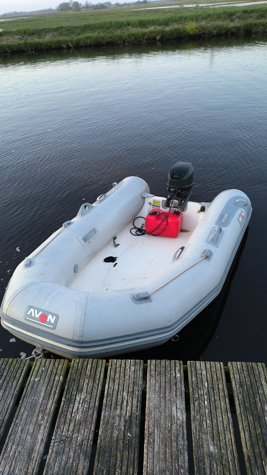 8pk mercury met 280 avon, Ophalen of Verzenden, Zo goed als nieuw, Overige typen, Motorboot