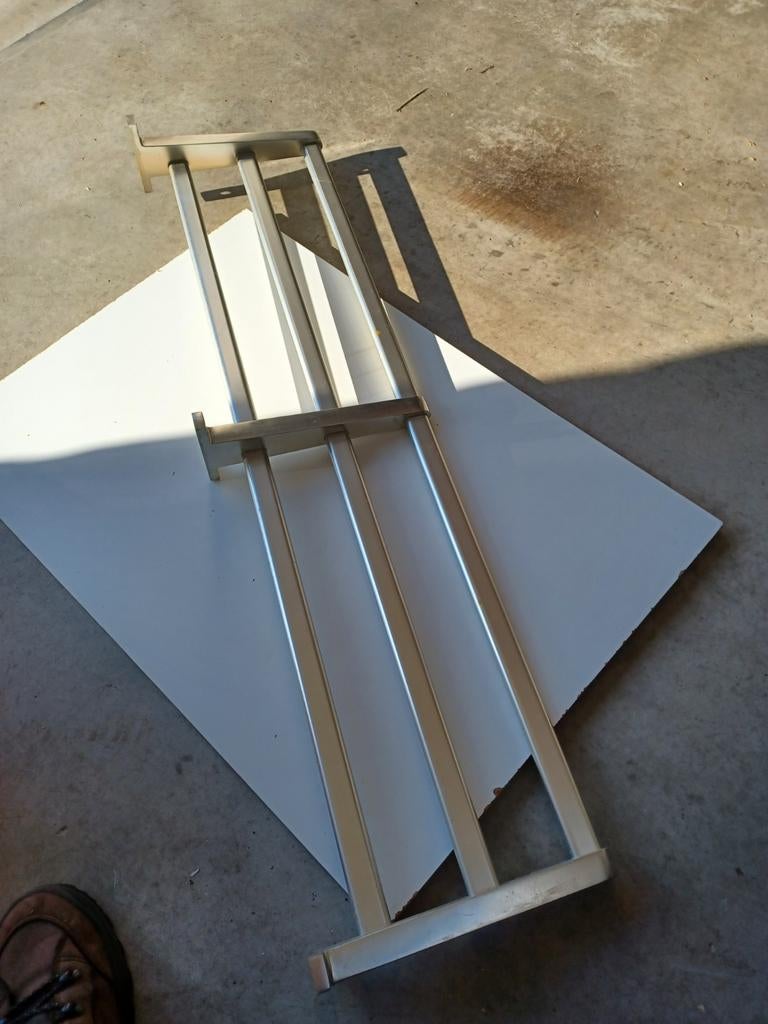 Aluminium kapstok 108 cm - Ideaal voor buiten, Wandkapstok, Gebruikt, Ophalen of Verzenden, Minder dan 100 cm