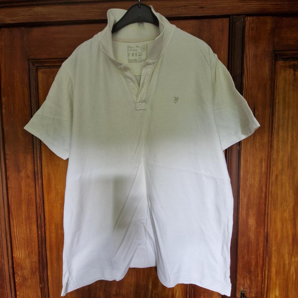 FND Polo Shirt Heren - Wit - Maat XXL, Wit, Maat 56/58 (XL), Ophalen of Verzenden, Zo goed als nieuw