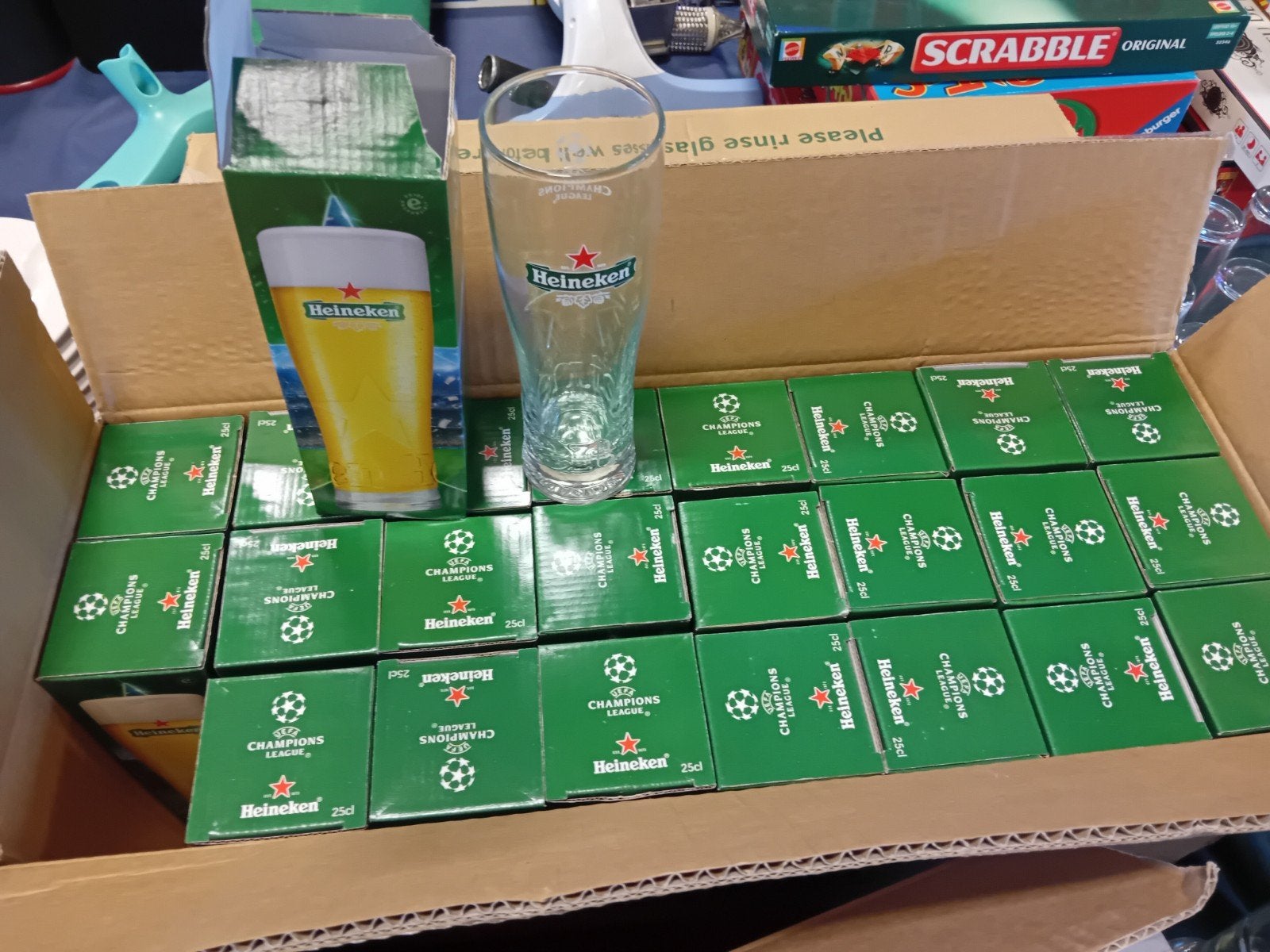 Heineken Champions League Glazen - 24 stuks, Ophalen of Verzenden, Nieuw