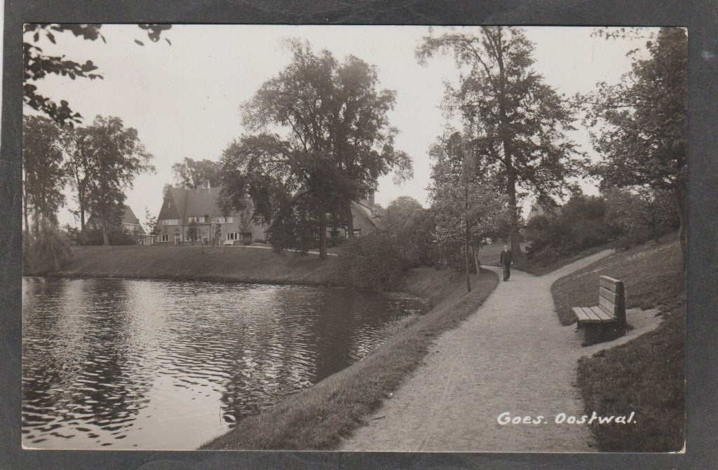 goes oostwal, Verzamelen, Ansichtkaarten | Nederland, Verzenden, 1920 tot 1940, Gelopen, Zeeland