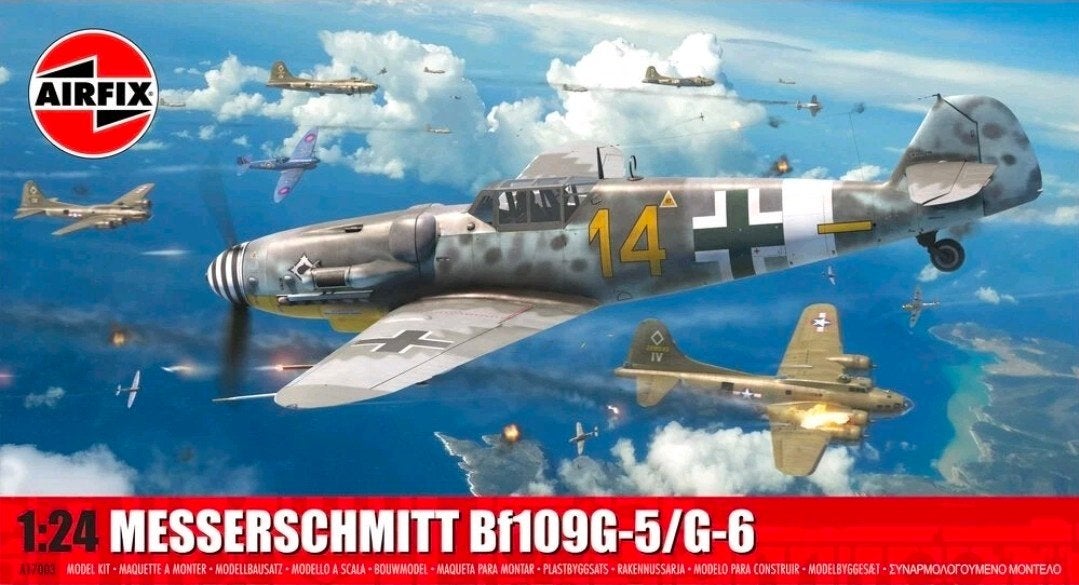 1/24 Airfix Bf109G-5/6, Overige merken, 1:72 tot 1:144, Verzenden, Zo goed als nieuw