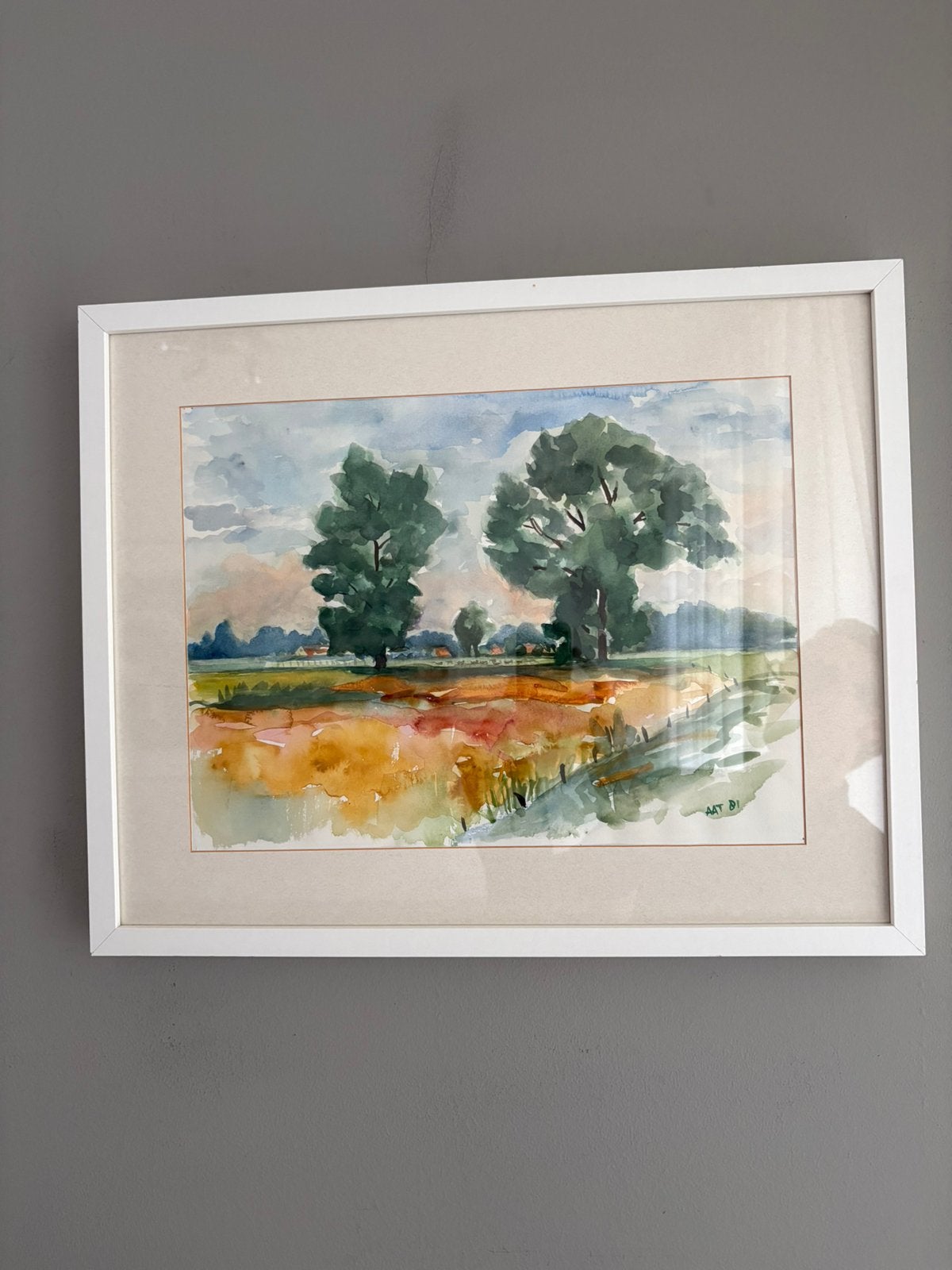 Schilderij Aat Breur-Hibma, Antiek en Kunst, Ophalen
