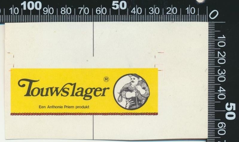 Sticker: Touwslager - Een Anthonie Priem produkt, Ophalen of Verzenden, Zo goed als nieuw, Bedrijf of Vereniging