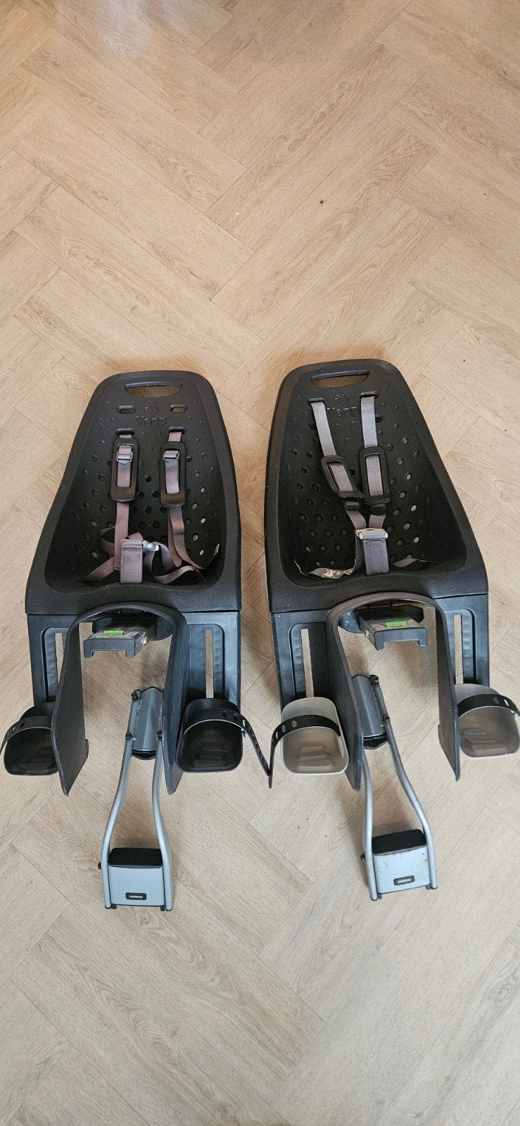 2x fietsstoel, Fietsen en Brommers, Ophalen, Achterzitje, Yepp, Gebruikt