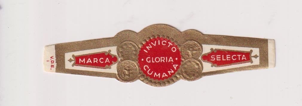 sigarenbanden - INVICTO CUMANA, Ophalen of Verzenden, Zo goed als nieuw, Sigarenbandjes