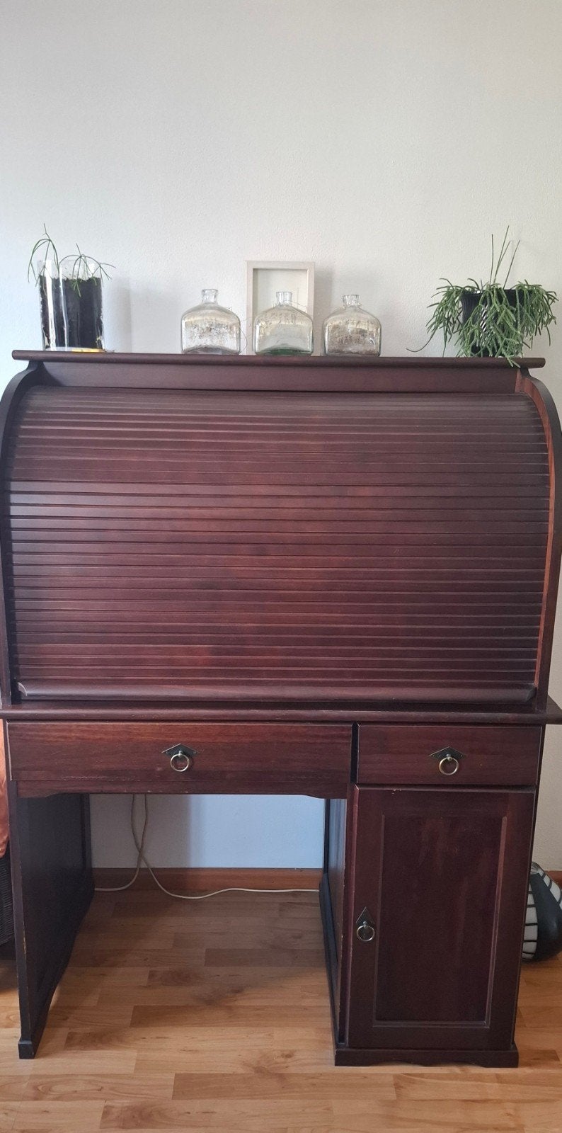 rolluikbureau - Secretaire, Huis en Inrichting, Bureaus, Ophalen, Met lades, Gebruikt, Hout