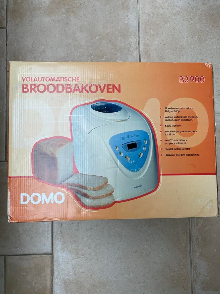 Domo Broodbakoven B3900 - Nieuw in doos, Witgoed en Apparatuur, Met timer, 800 tot 1200 gram deeg, Nieuw, Ophalen of Verzenden