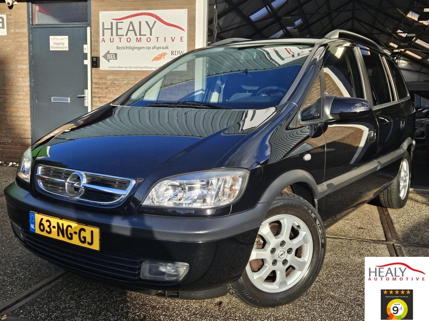 Opel Zafira 1.8-16V Elegance|7 persoons|Automaat|Trekhaak|, 125 pk, Gebruikt, 4 cilinders, Zwart