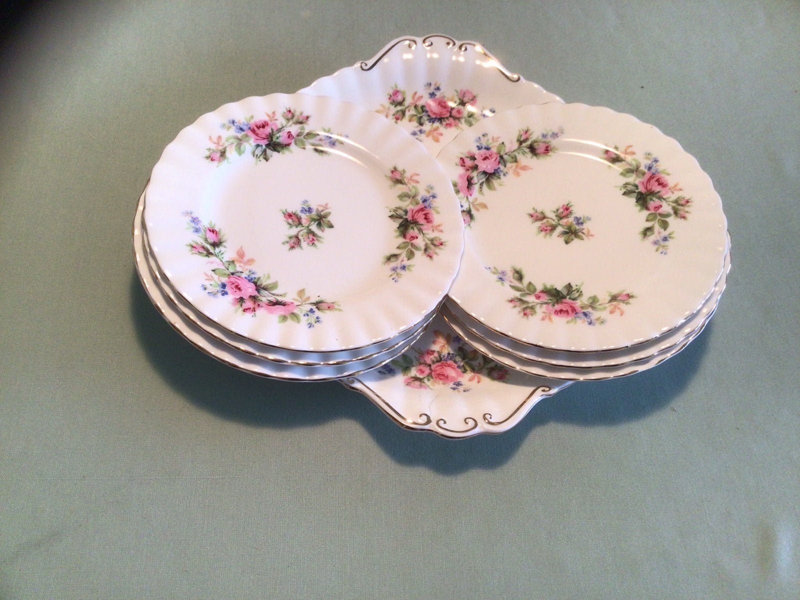 Royal Albert Gebak Set - Zeer Goede Staat, Ophalen of Verzenden, Zo goed als nieuw, Bord(en), Overige stijlen