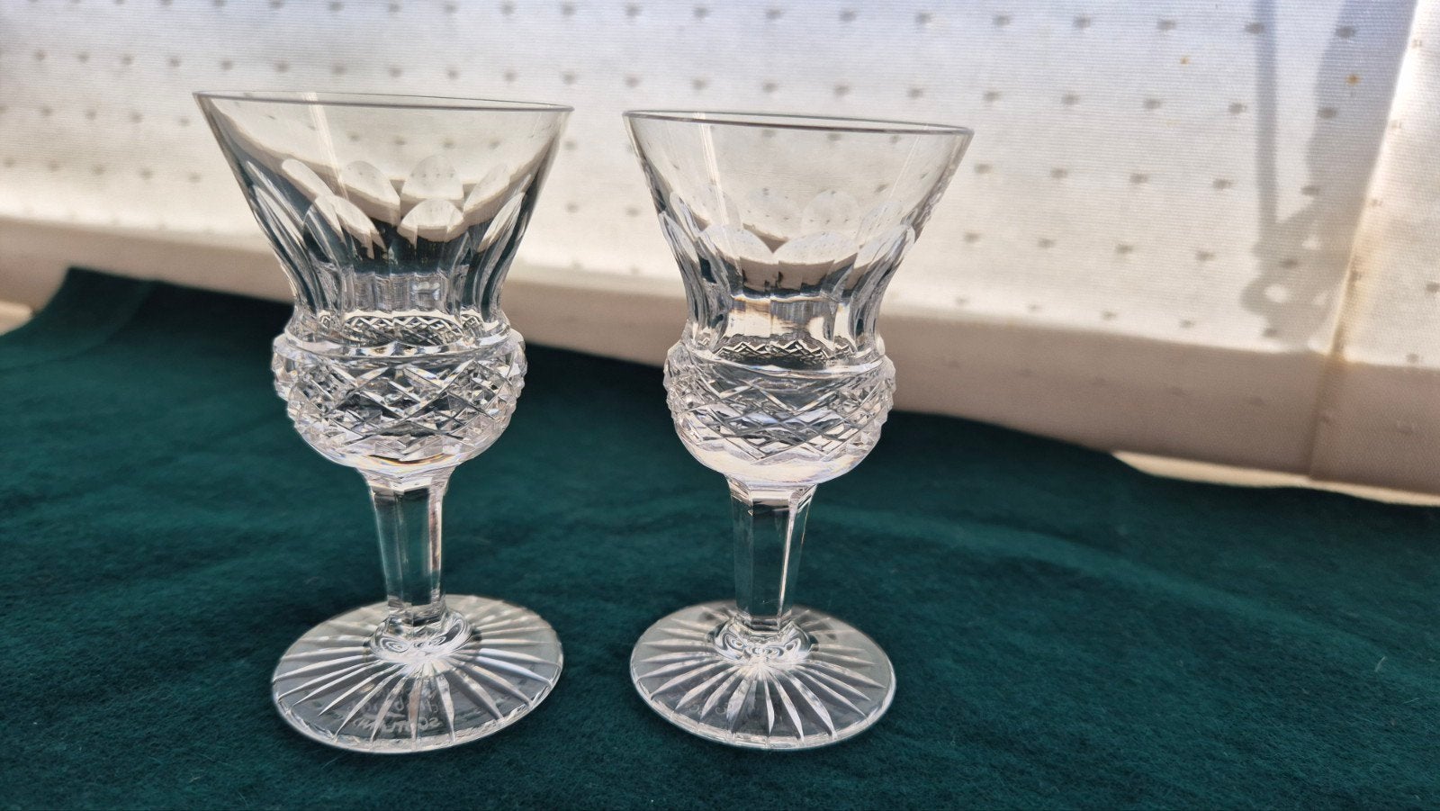 Edinburgh Crystal sherryglaasjes "Thistle" (2 stuks), Ophalen of Verzenden
