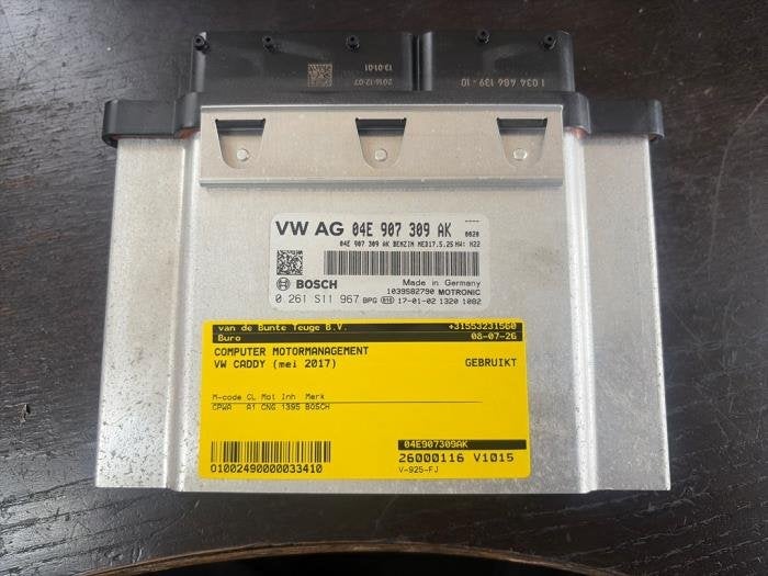 Computer Motormanagement van een Volkswagen Caddy, Gebruikt, -, Volkswagen, -