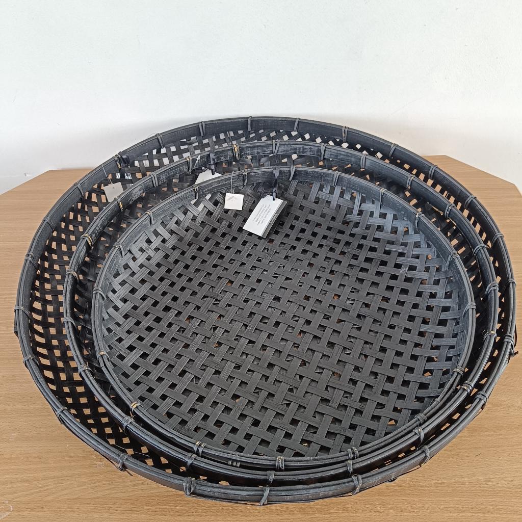 Riverdale Basket Casual 3st I Zwart I 65cm & 57cm & 48cm, Mand, Rond, Nieuw, Ophalen of Verzenden