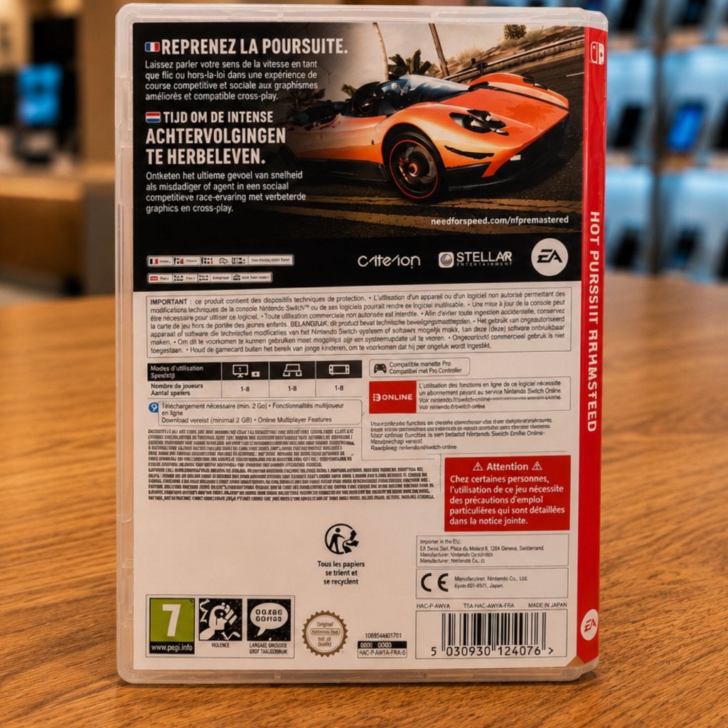 Need For Speed Hot Pursuit Remastered - In Nette Staat, Nintendo, Gebruikt, Support@nintendo.com, 11-1 Hokotate-cho, Kamitoba, Minami-ku
Kyoto 601-8501
Japan