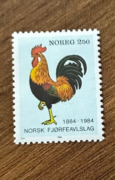 Noorwegen 1984 Haan Vogel Postzegel Postfris, Ophalen of Verzenden, Noorwegen, Postfris
