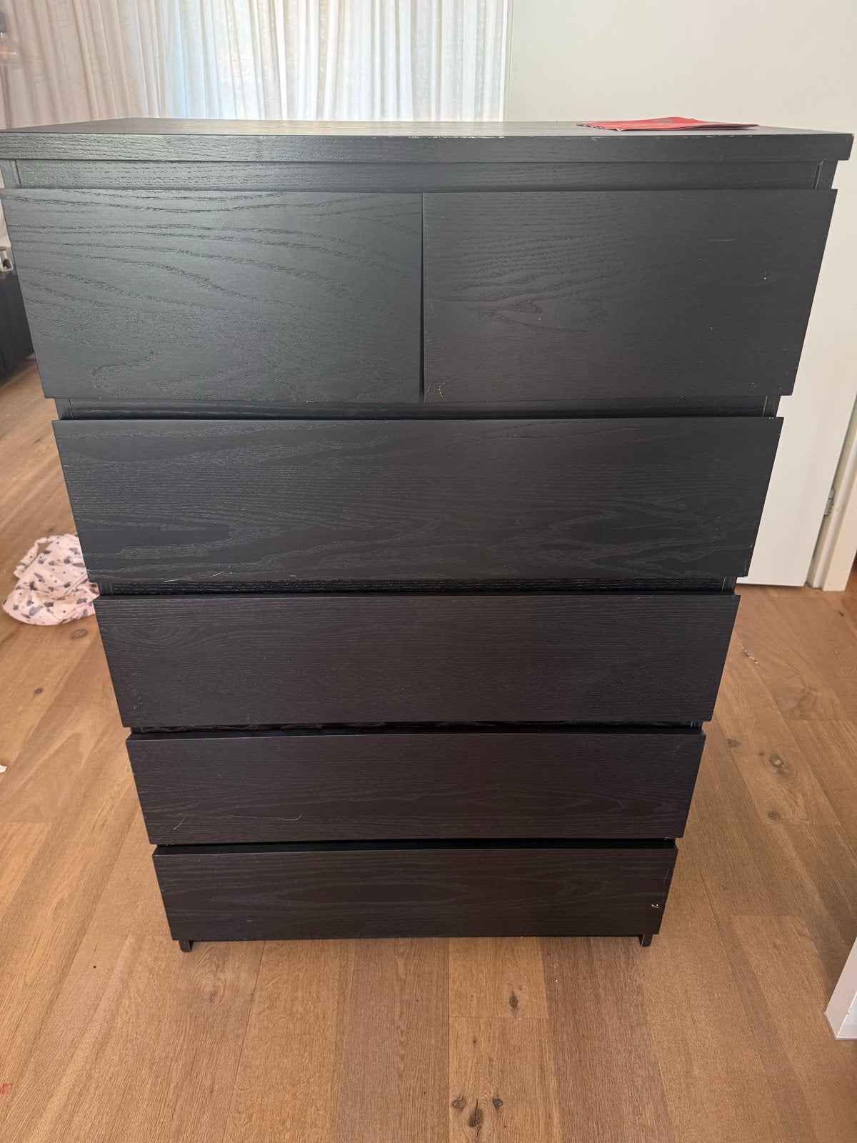 Ikea Malm ladekast - Beschadigd, Huis en Inrichting, Ophalen, Overige materialen, Gebruikt, 5 laden of meer