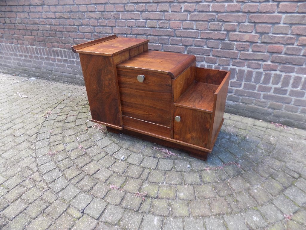Franse art deco drankkastje 1930, Ophalen, Gebruikt, Hout