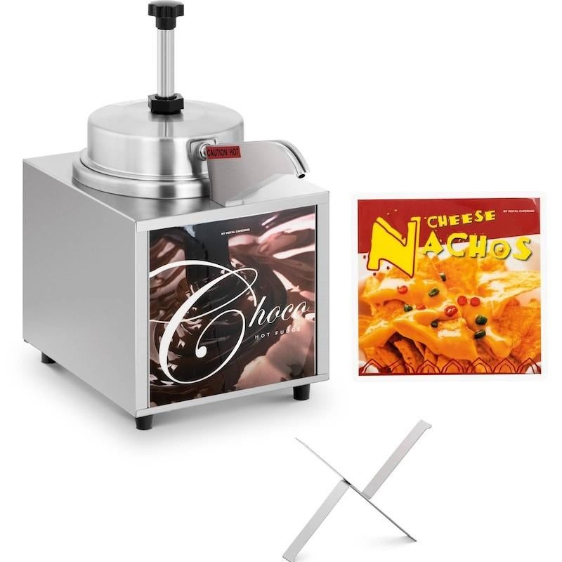 Royal Catering Sausdispenser - Nachokaas & Chocolade - 4.5L, Huis en Inrichting, Keuken | Keukenbenodigdheden, Nieuw, Ophalen of Verzenden