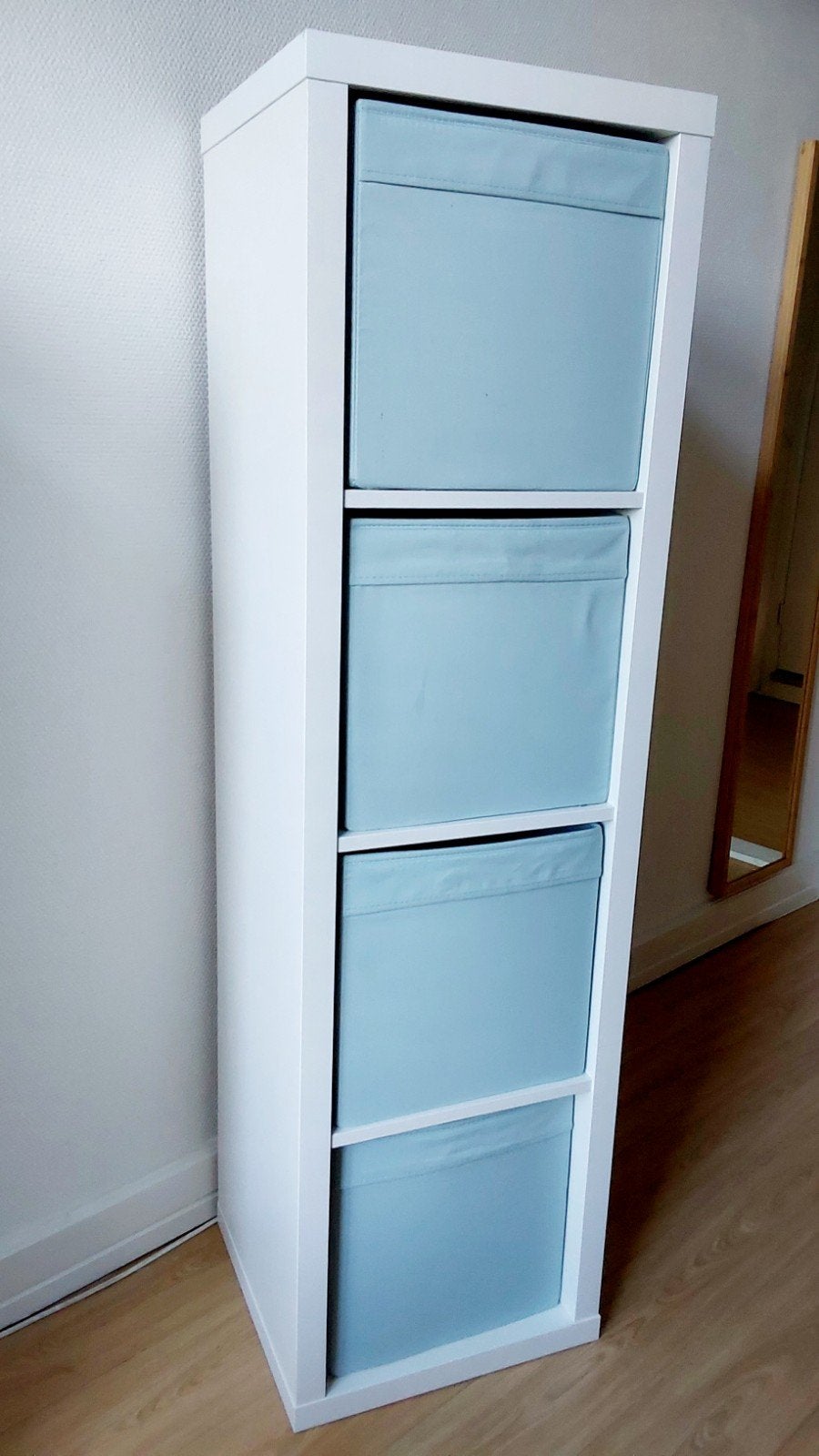 IKEA Kallax Kast met 4 Vakken en Opbergboxen, Ophalen, Zo goed als nieuw