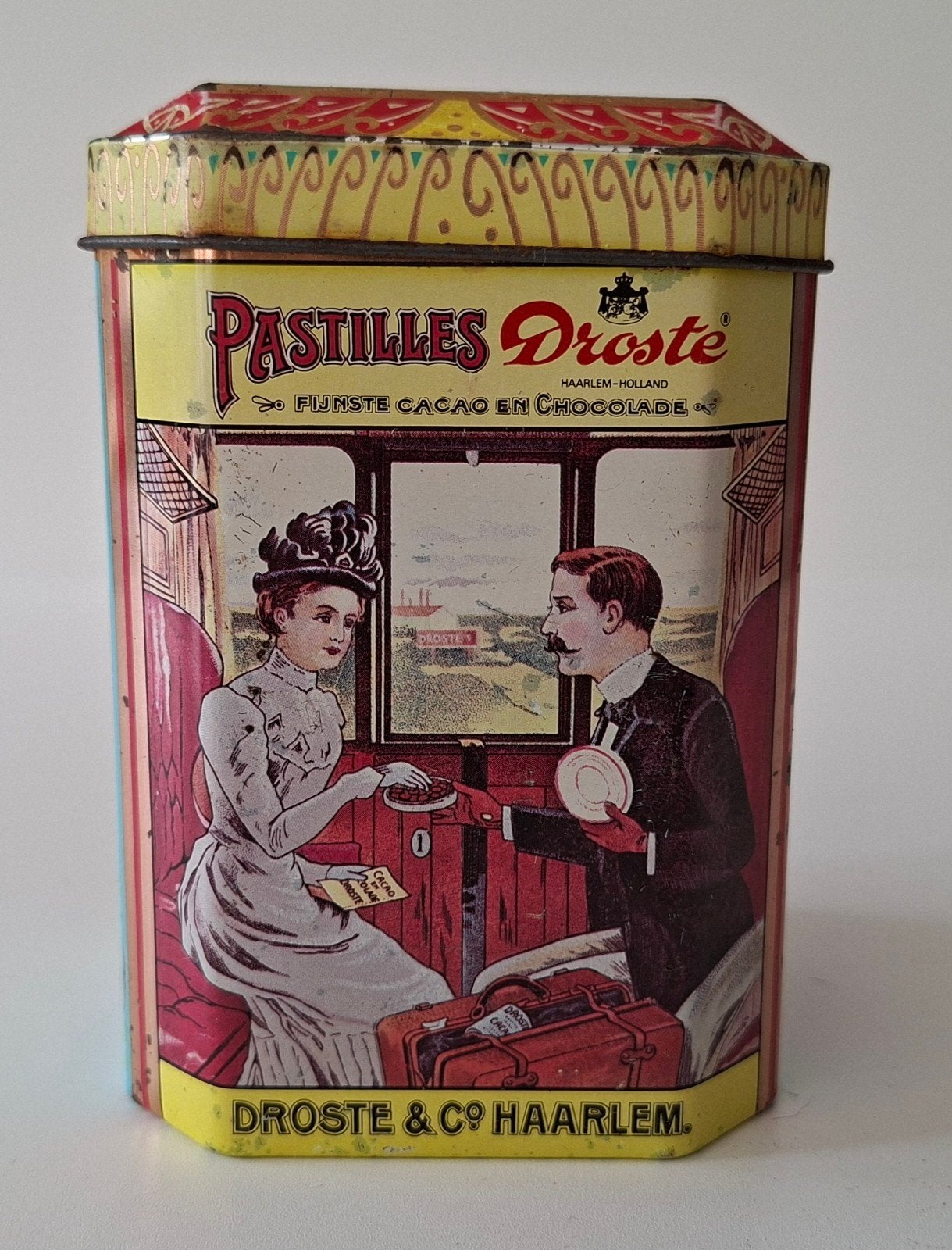 Vintage Droste Cacao Blik - Haarlem Holland., Verzamelen, Blikken, Ophalen of Verzenden, Gebruikt, Overige, Droste