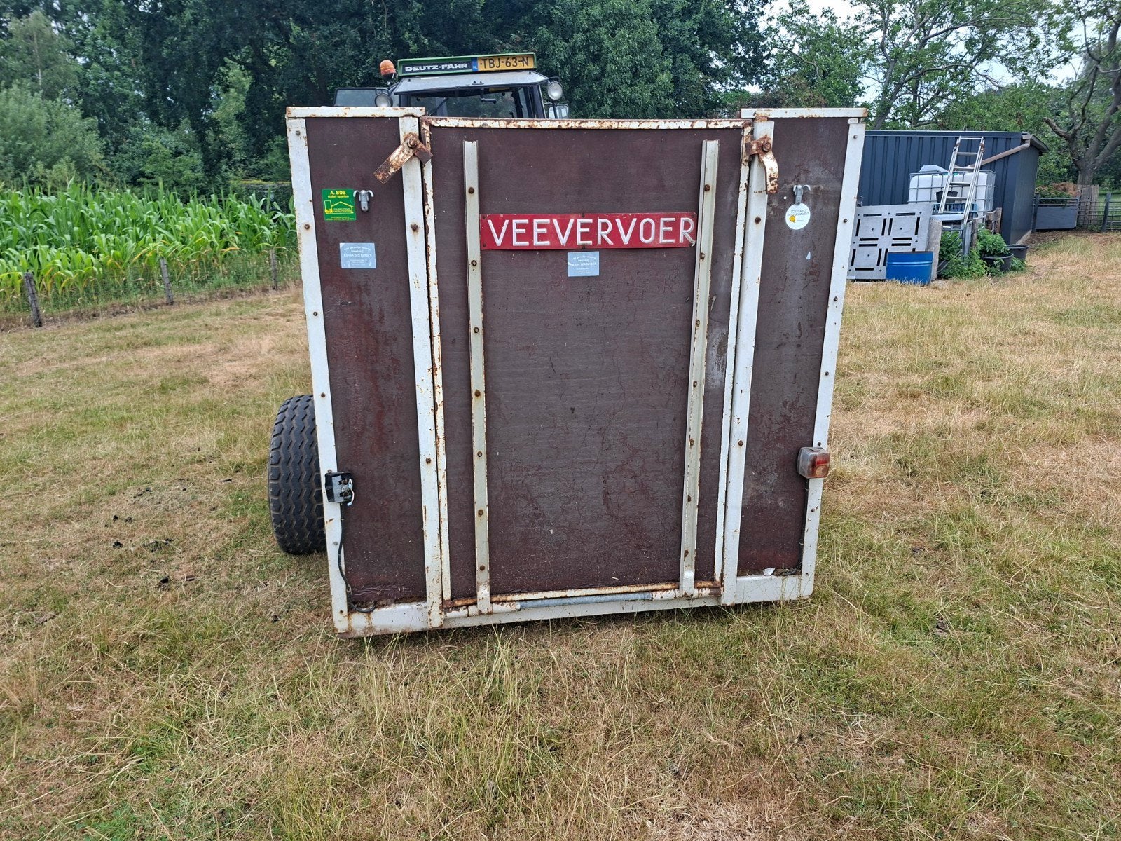 Voerwagen / voerbak op wielen - Veelzijdig en robuust, Dieren en Toebehoren, Schapen, Geiten en Varkens