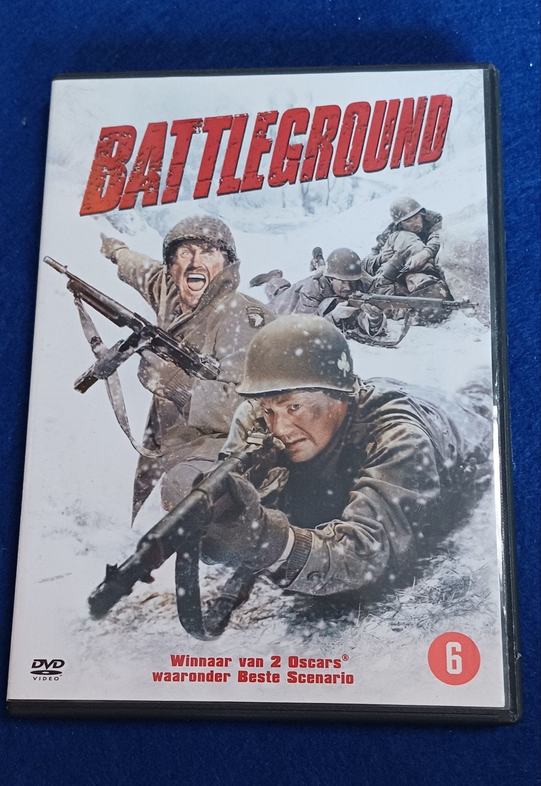 Battleground DVD - Oorlogsfilm met 2 Oscars, Gebruikt, Frans, Inclusief doosje, Ophalen of Verzenden