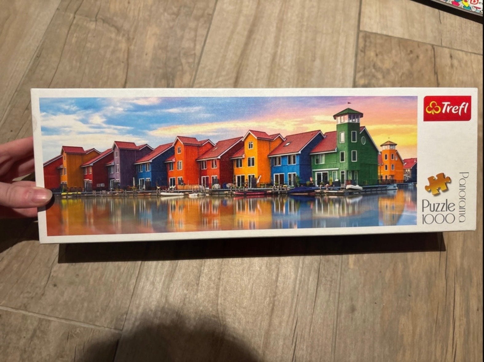 Trefl Panorama Puzzel 1000 stukjes - Kleurrijke Huizen, Verzenden, 500 t/m 1500 stukjes, Zo goed als nieuw, Legpuzzel