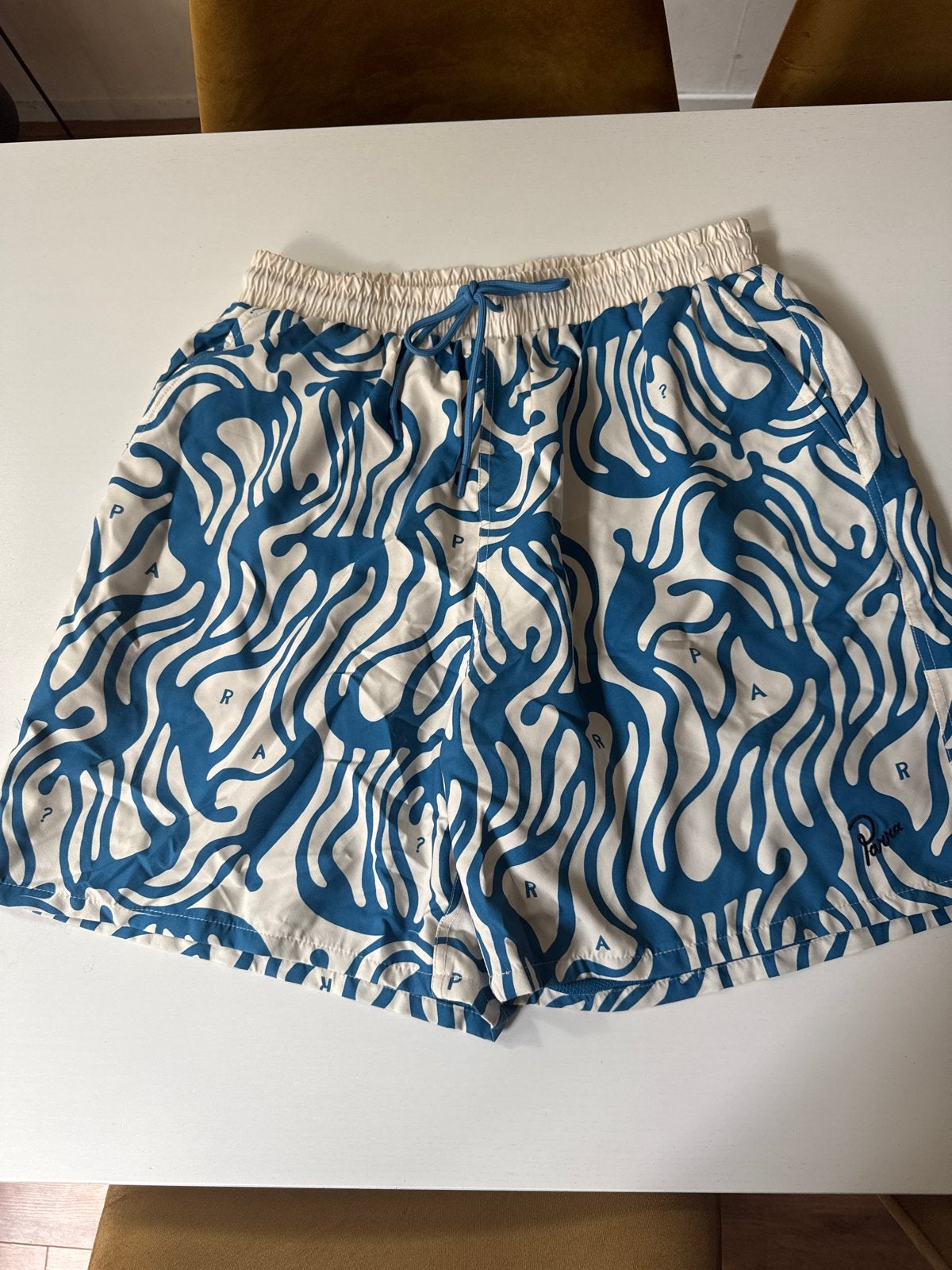 Parra Zwemshort - Blauw/Wit - Maat M, Kleding | Heren, Ophalen, Maat 48/50 (M), Blauw, Zwemshort