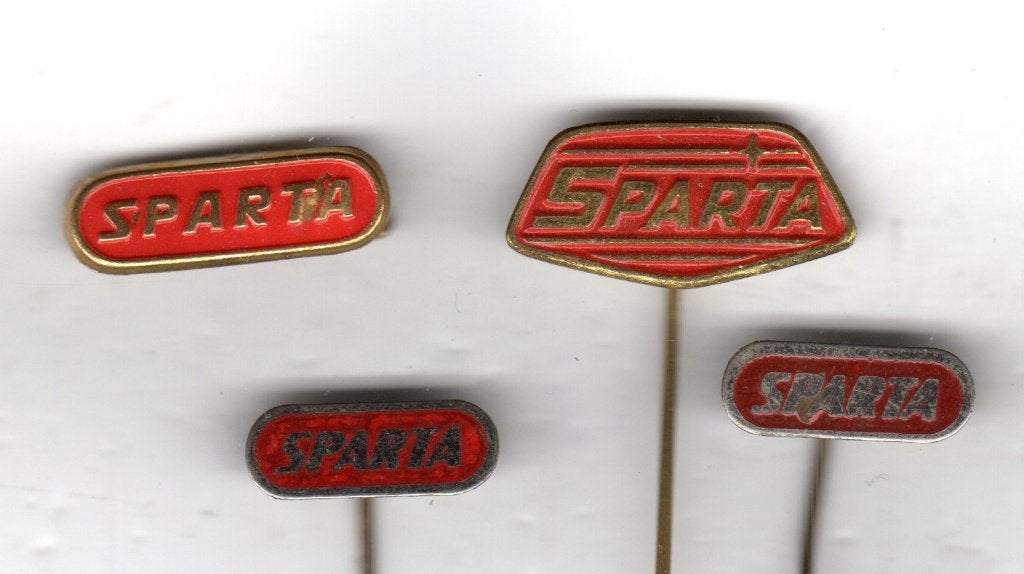 4 speldjes SPARTA FIETS RIJWIELEN APELDOORN HOLLAND (A8), Ophalen of Verzenden, Gebruikt, Overige onderwerpen