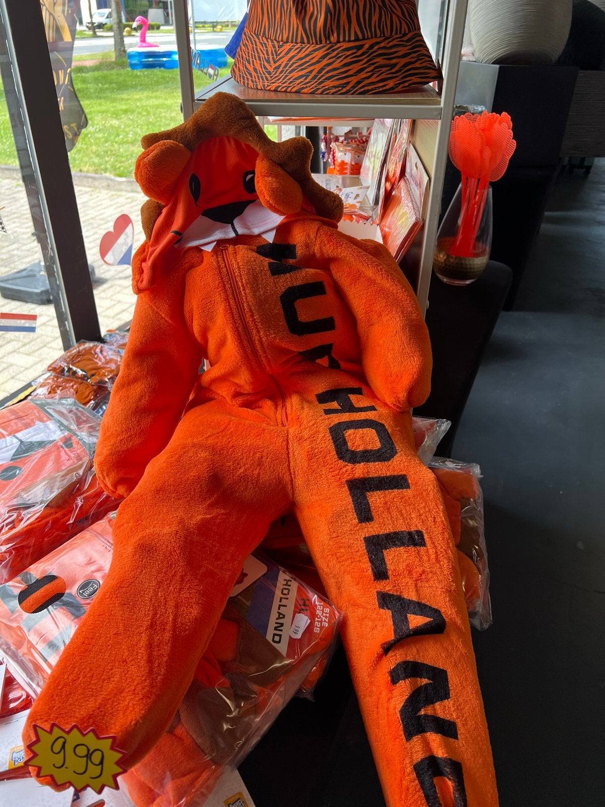 Oranje Leeuwen Onesie - Maten 98 t/m 164 - Ook in partij, Kinderen en Baby's, Kinderkleding | Overige, Ophalen of Verzenden, Nieuw